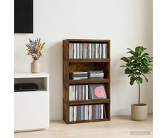 CD saugojimo stovas 4 vnt. Dūminio ąžuolo 40 x 17 x 17 cm