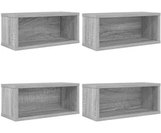 CD saugojimo stovas 4 vnt. Pilka Sonoma 40 x 17 x 17 cm