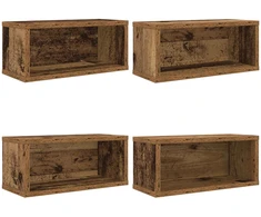CD saugojimo stovas 4 vnt. Ąžuolo mediena 40 x 17 x 17 cm