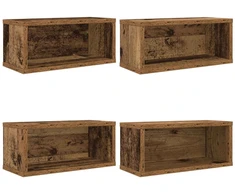 CD saugojimo stovas 4 vnt. Ąžuolo mediena 40 x 17 x 17 cm