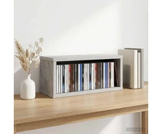 CD saugojimo stovas Betono pilka 40 x 17 x 17 cm