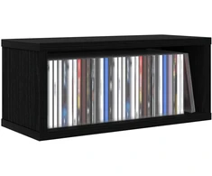 CD saugojimo stovas Juodojo ąžuolo 40 x 17 x 17 cm