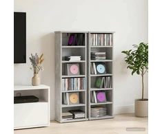 CD spinta 2 vnt. Betono pilka 60 x 17 x 92 cm Apdirbta mediena