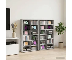 CD spinta 2 vnt. Betono pilka 60 x 17 x 92 cm Apdirbta mediena