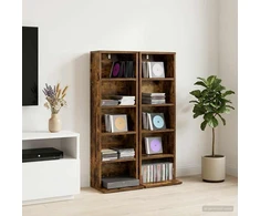 CD spinta 2 vnt. Dūminio ąžuolo 33 x 23,5 x 97,5 cm