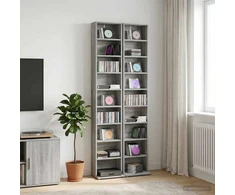 CD spinta 2 vnt. Pilka Sonoma 33 x 23,5 x 175 cm
