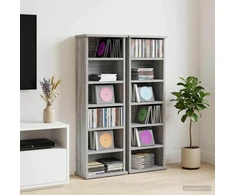 CD spinta 2 vnt. Pilka Sonoma 60 x 17 x 92 cm Apdirbta mediena