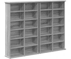 CD spinta 2 vnt. Pilka Sonoma 60 x 17 x 92 cm Apdirbta mediena