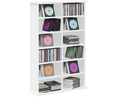 CD spinta Balta 60 x 17 x 92 cm Apdirbta mediena
