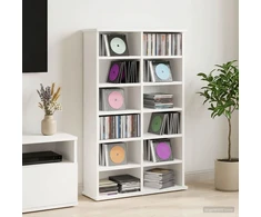 CD spinta Balta 60 x 17 x 92 cm Apdirbta mediena