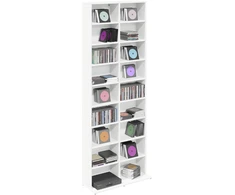 CD spinta Balta 65 x 23,5 x 175 cm Apdirbta mediena