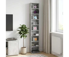 CD spinta Betono pilka 33 x 23,5 x 175 cm Apdirbta mediena