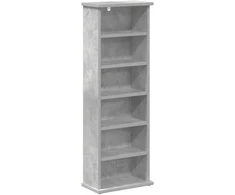 CD spinta Betono pilka 60 x 17 x 92 cm Apdirbta mediena