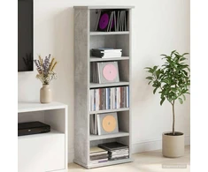 CD spinta Betono pilka 60 x 17 x 92 cm Apdirbta mediena
