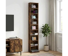 CD spinta Dūminio ąžuolo 33 x 23,5 x 175 cm Apdirbta mediena
