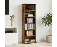 CD spinta Dūminio ąžuolo 60 x 17 x 92 cm Apdirbta mediena