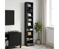 CD spinta Juodojo ąžuolo 33 x 23,5 x 175 cm Apdirbta mediena