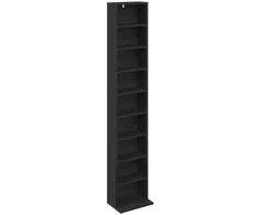 CD spinta Juodojo ąžuolo 33 x 23,5 x 175 cm Apdirbta mediena