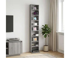 CD spinta Pilka Sonoma 33 x 23,5 x 175 cm Apdirbta mediena