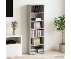 CD spinta Pilka Sonoma 60 x 17 x 92 cm Apdirbta mediena