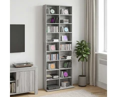 CD spinta Pilka Sonoma 65 x 23,5 x 175 cm Apdirbta mediena