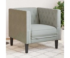 Sofa Šviesiai pilka 74,5 x 71 x 70,5 cm Aksomas