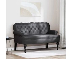 Česterfildo suolas Juoda 119,5 x 64,5 x 75 cm Dirbtinė oda
