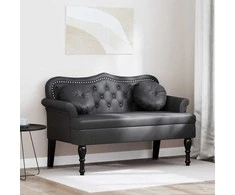 Česterfildo suolas Juoda 120,5 x 65 x 75 cm Dirbtinė oda