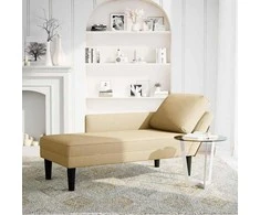 Sofa Chaise Lounge su pagalve pilkai žalia velveto audinys