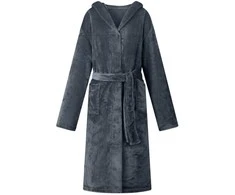 Chalatą su kapucė Jūrinė mėlyna xl Flanelė