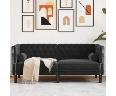 Sofa Juoda 174 x 74,5 x 70,5 cm Aksomas
