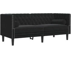 Sofa Juoda 174 x 74,5 x 70,5 cm Aksomas