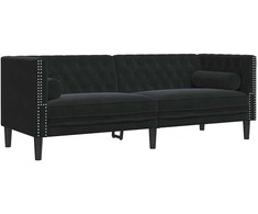 Sofa Juoda 194 x 74,5 x 70,5 cm Aksomas