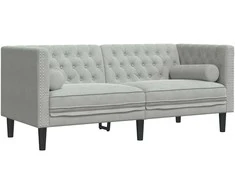 Sofa Šviesiai pilka 174 x 74,5 x 70,5 cm Aksomas