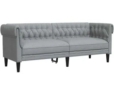 Sofa Šviesiai pilka 201,5 x 74,5 x 74,5 cm Poliesteris