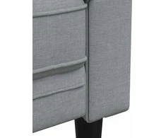 Sofa Šviesiai pilka 201,5 x 74,5 x 74,5 cm Poliesteris