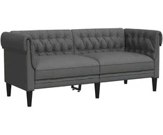 Sofa Tamsiai pilka 182,5 x 74,5 x 74,5 cm Poliesteris