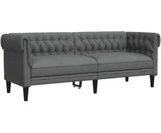 Sofa Tamsiai pilka 201,5 x 74,5 x 74,5 cm Poliesteris