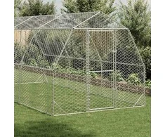 Chicken Run 2,5x6x2,25 m cinkuotas plienas