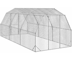 Chicken Run 2,5x6x2,25 m cinkuotas plienas
