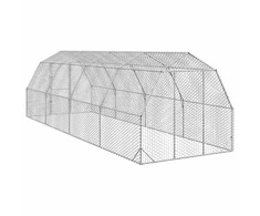 Chicken Run 2,5x8x2,25 m cinkuotas plienas