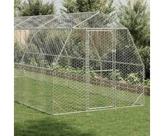 Chicken Run 2,5x8x2,25 m cinkuotas plienas