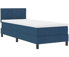 Kiemas lova su čiužiniu Mėlyna 80 x 200 cm audinys