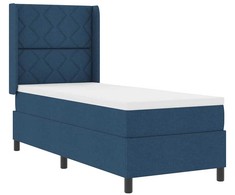 Kiemas lova su pagalve su galvūgalio Mėlyna 200 x 80 cm audinys