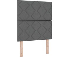 Kiemas lova su galvūgalio Tamsiai pilka 80 x 200 cm audinys