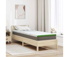 Čiužinys Čiužinio papildymas Balta ir žalia 70 x 200 cm Žakardo audinys