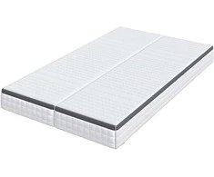 Čiužinys 2 vnt. Vidutinio minkštumo 60 x 200 cm Balta ir pilka