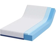 Čiužinys Balta ir mėlyna 90 x 200 cm Žakardinis audinys