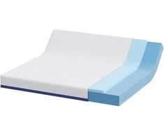 Čiužinys Balta ir mėlyna 200 x 200 cm Žakardinis audinys