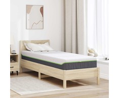 Čiužinys Balta ir pilka 70 x 200 cm Žakardinis audinys